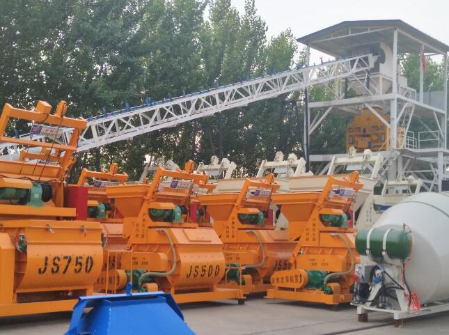 JS雙臥軸強制式混凝土攪拌機
