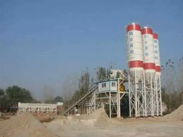 濮陽臺前HZS90攪拌站